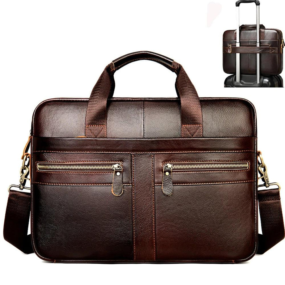 Cowhide Leather Laptop Bag