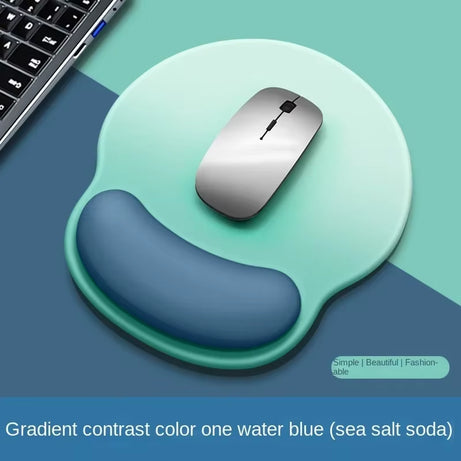 Comfortable Mouse Pad with Wrist Rest, Anti-Slip, for Office & Gaming