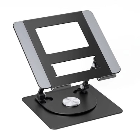 360° Rotating Laptop Stand, Foldable Aluminum Desk Riser