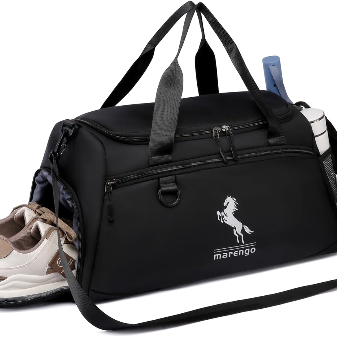 Gym Bags with Shoe Compartment Sports Dulffle Bag for Men Waterproof