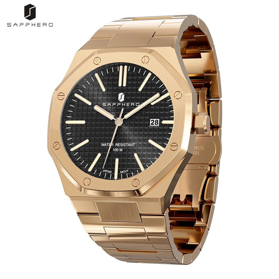 Octagon Watches Men 30M Waterproof Watches Quartz Watch