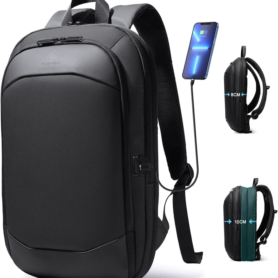 Backpack for Men 17 Inch,Slim & Expandable Waterproof Travel Laptop Backpack