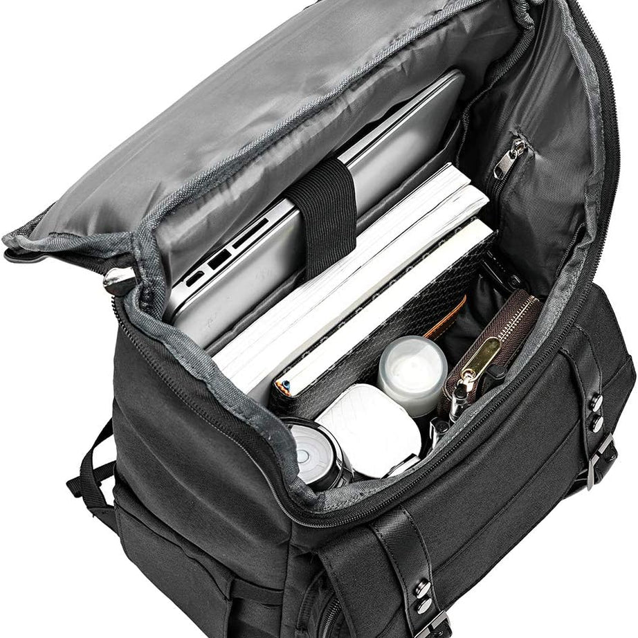 Vintage Travel Laptop Backpack with USB Charging Port