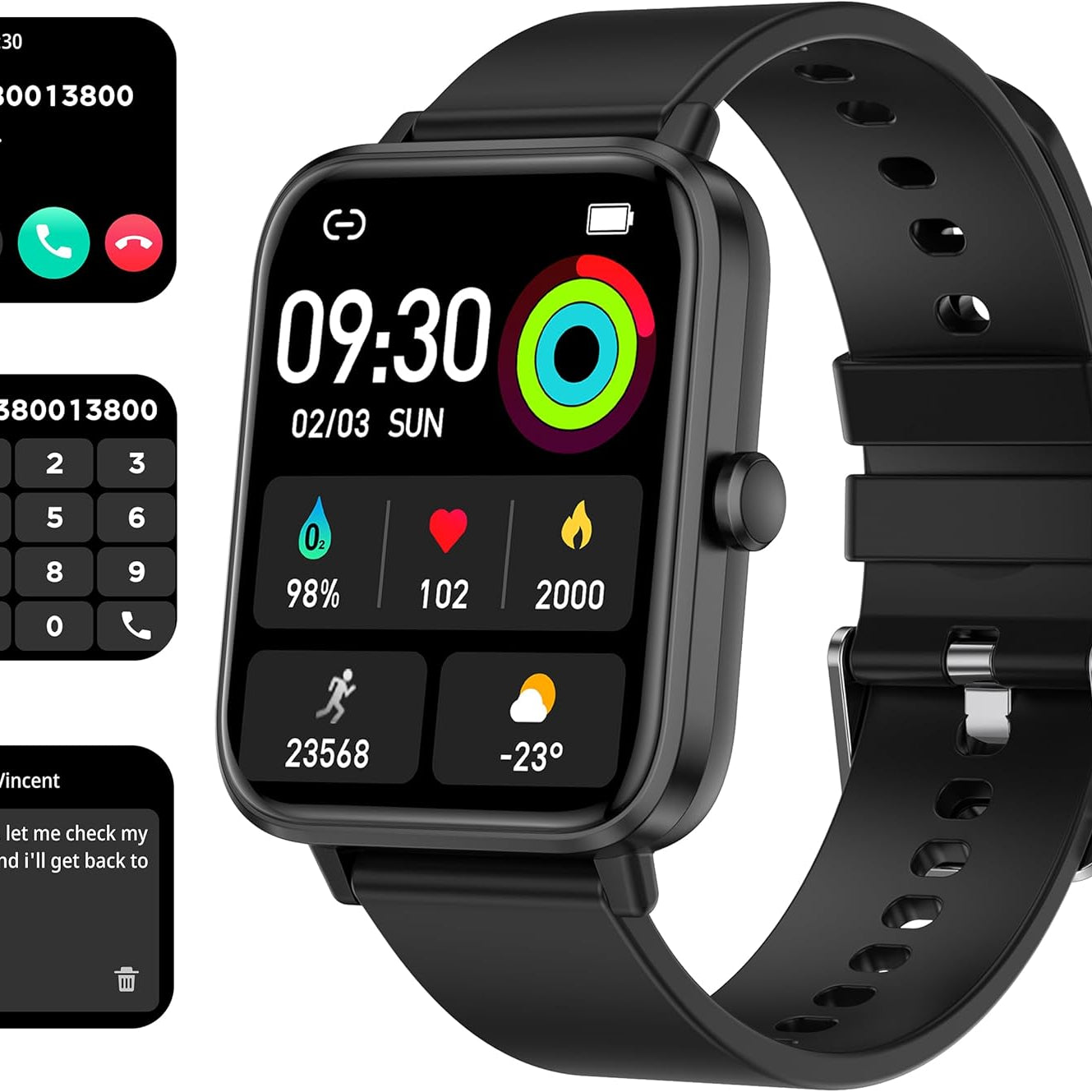 Smart Watch Full Touch Smart Watches for Android Ios Phones Compatible