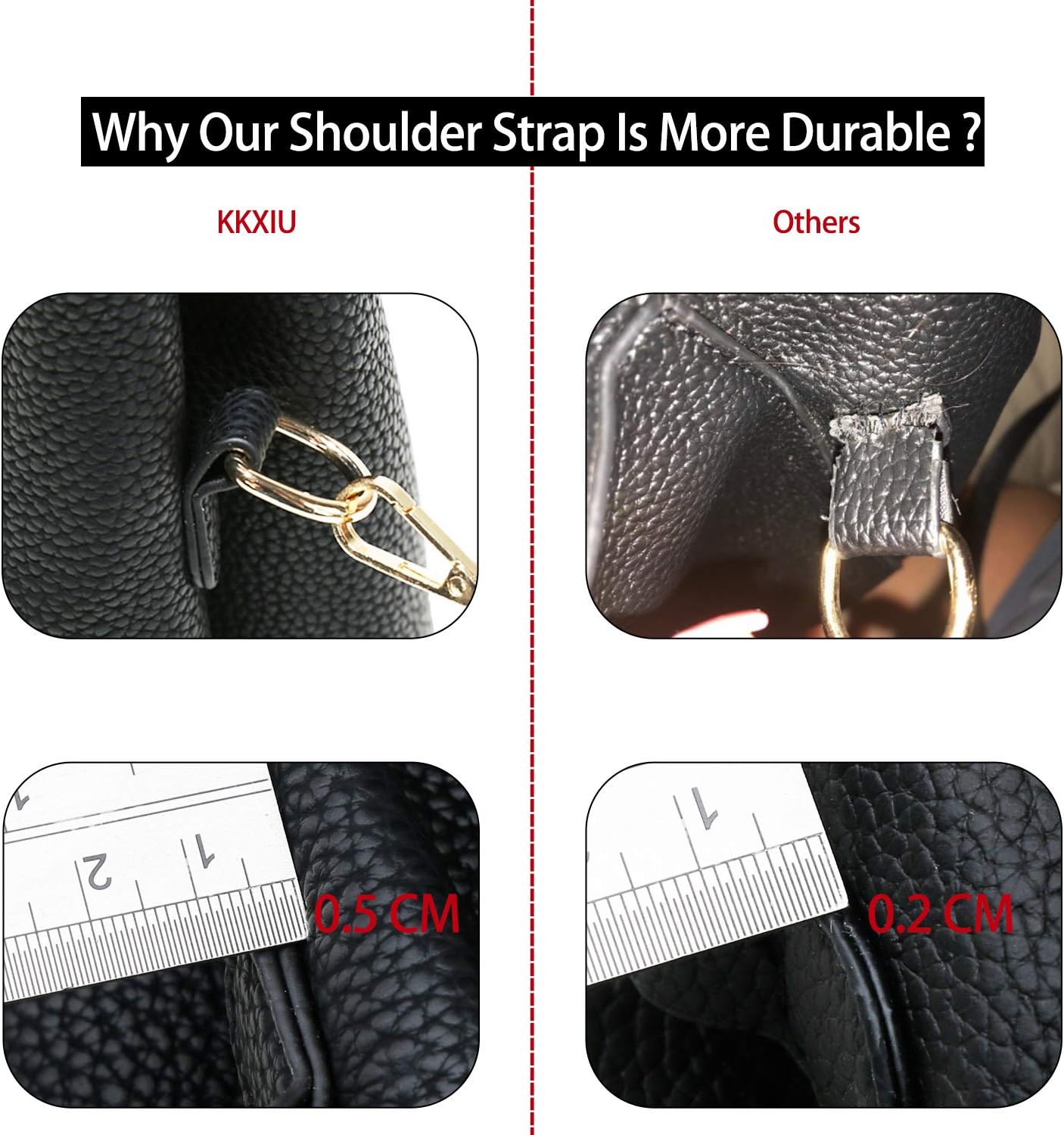 3 Zippered Compartments Purses and Handbags for Women