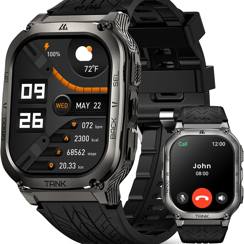 Smart Watches for Men, 60-Day Battery Life, 50M Waterproof