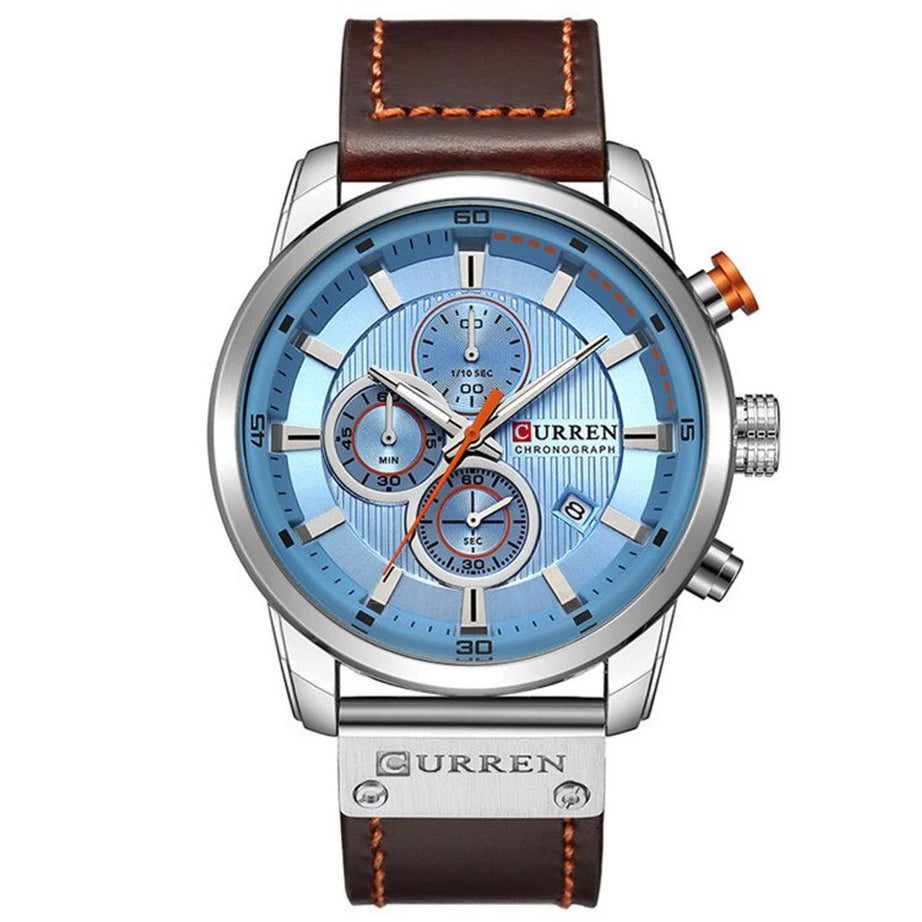 Top Brand Luxury CURREN Fashion Leather Strap Quartz Men Watches Casual Date Business Male Wristwatches Clock Montre Homme