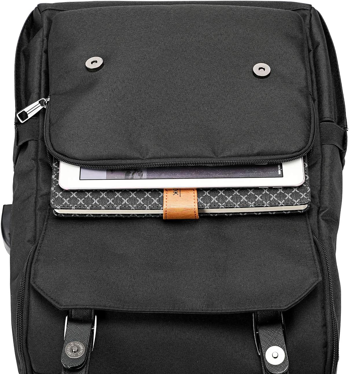 Vintage Travel Laptop Backpack with USB Charging Port