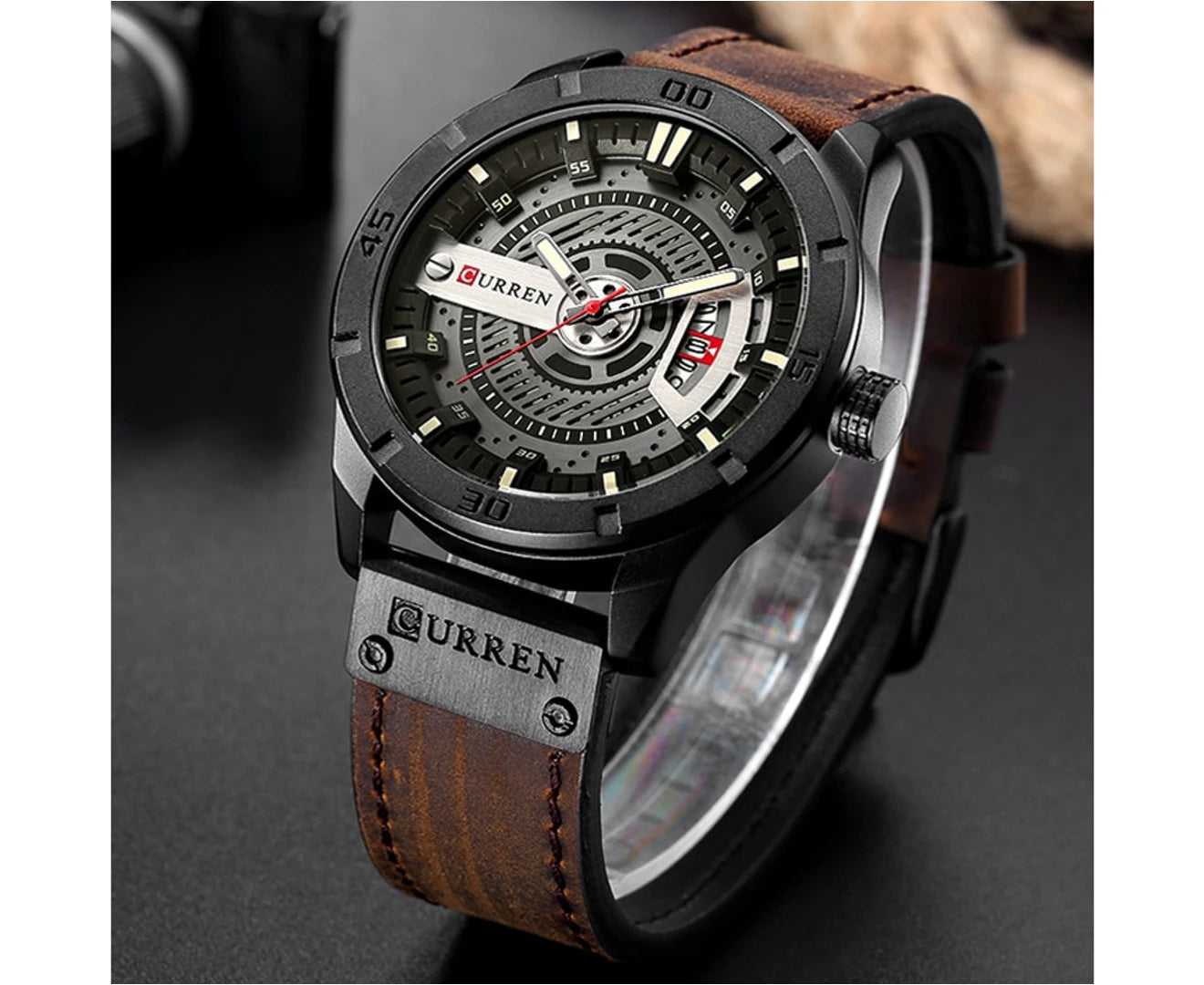 Curren New Fashion Casual Mens Watches Top Luxury Brand Quartz Men Watch Sport Leather Clock Male Wrist Watch Relogio Masculino