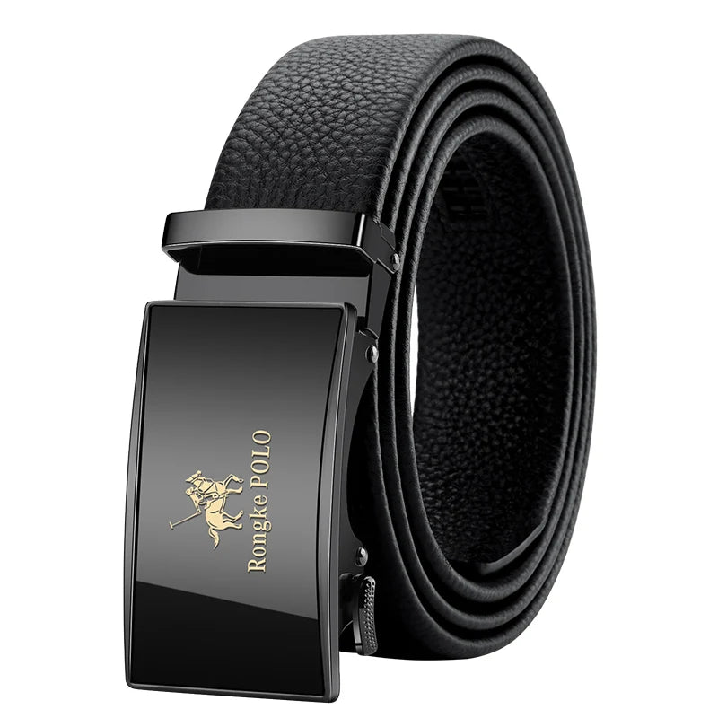 Belt Genuine Leather Men's Automatic Adjustable Business Belt
