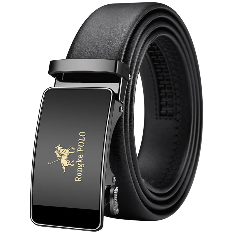 Belt Genuine Leather Men's Automatic Adjustable Business Belt