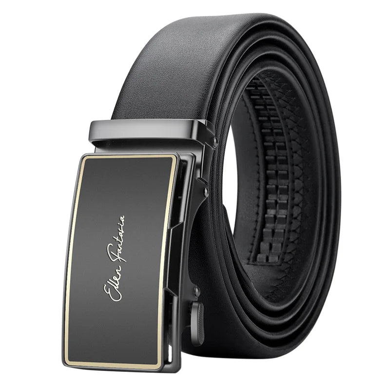 Belt Genuine Leather Men's Automatic Adjustable Business Belt