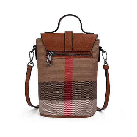 Mini Lattice Canvas Crossbody Ladies Bag