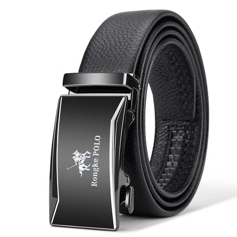 Belt Genuine Leather Men's Automatic Adjustable Business Belt