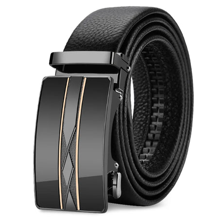 Belt Genuine Leather Men's Automatic Adjustable Business Belt