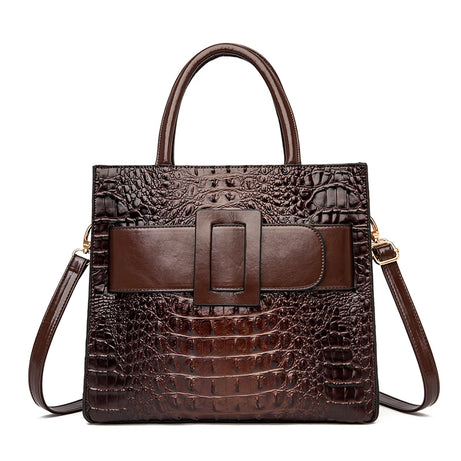 Brand Women Crocodile Handbag Luxury Belt Handbags