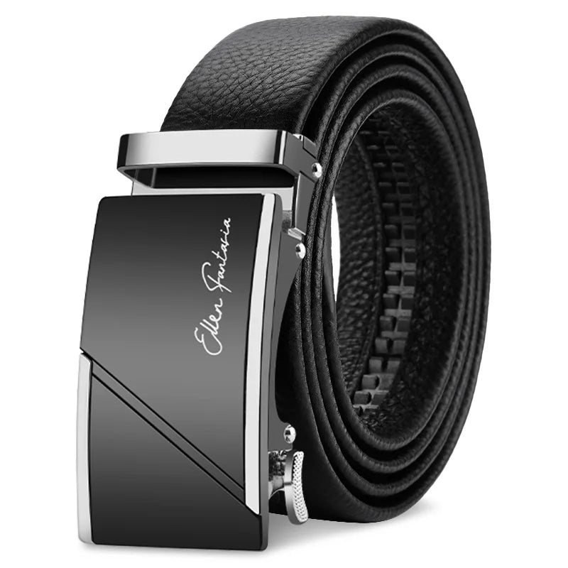 Belt Genuine Leather Men's Automatic Adjustable Business Belt