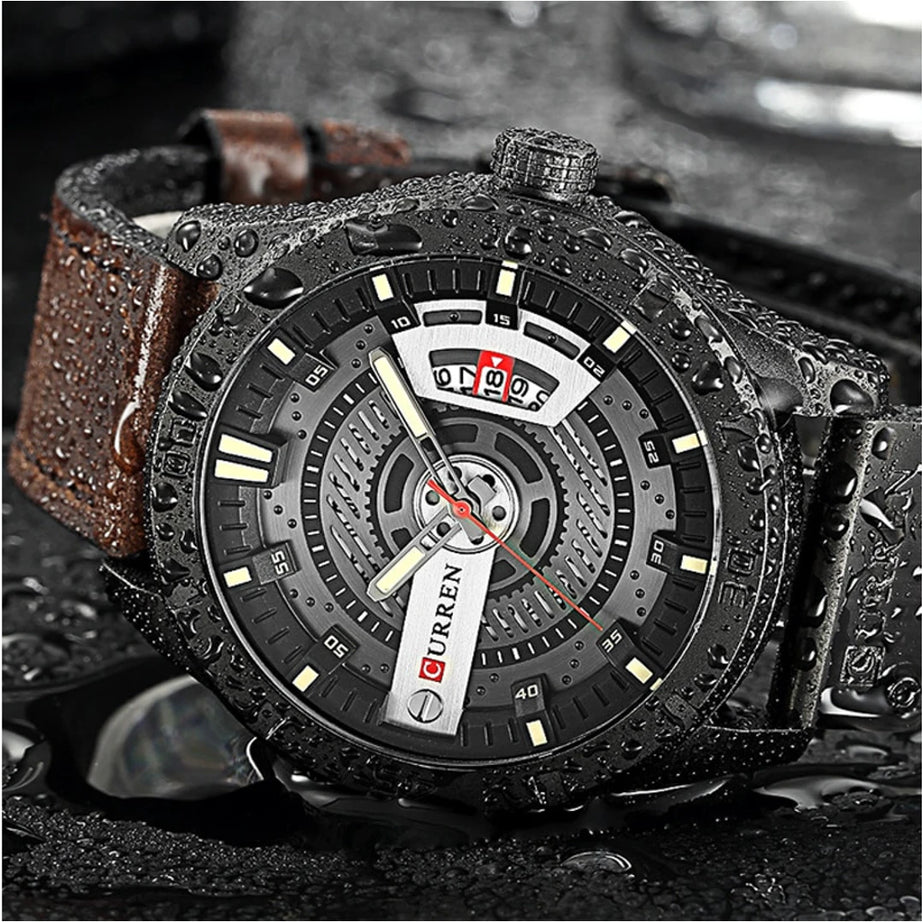 Curren New Fashion Casual Mens Watches Top Luxury Brand Quartz Men Watch Sport Leather Clock Male Wrist Watch Relogio Masculino