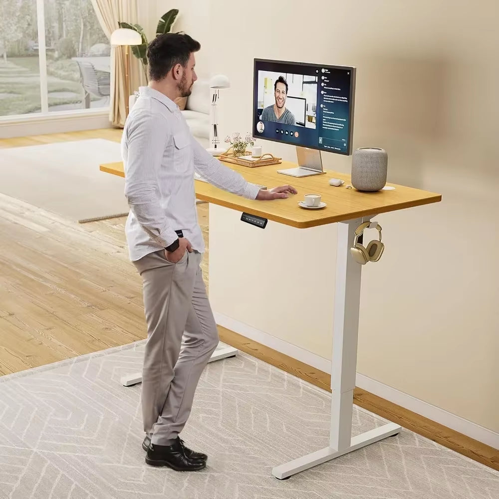 40x24" Adjustable Height Electric Sit-Stand Desk, Ergonomic