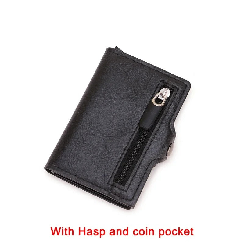 Slim RFID Wallet Men Women – Anti-Theft Card Holder