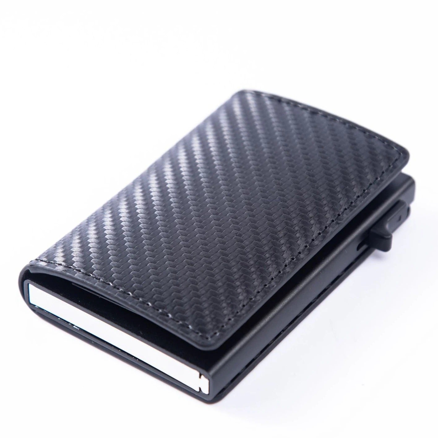Slim RFID Carbon Fiber Wallet Men’s Metal Card Holder