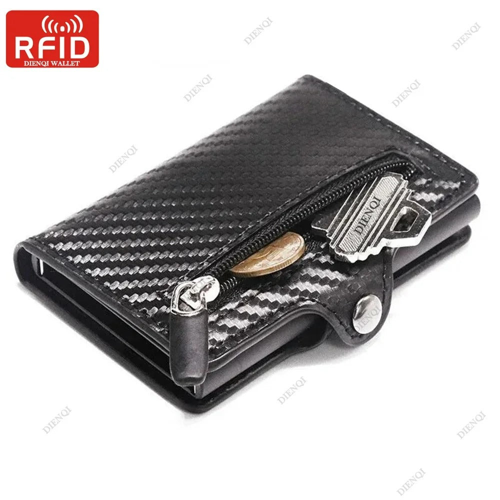 Slim RFID Wallet Men Women – Anti-Theft Card Holder