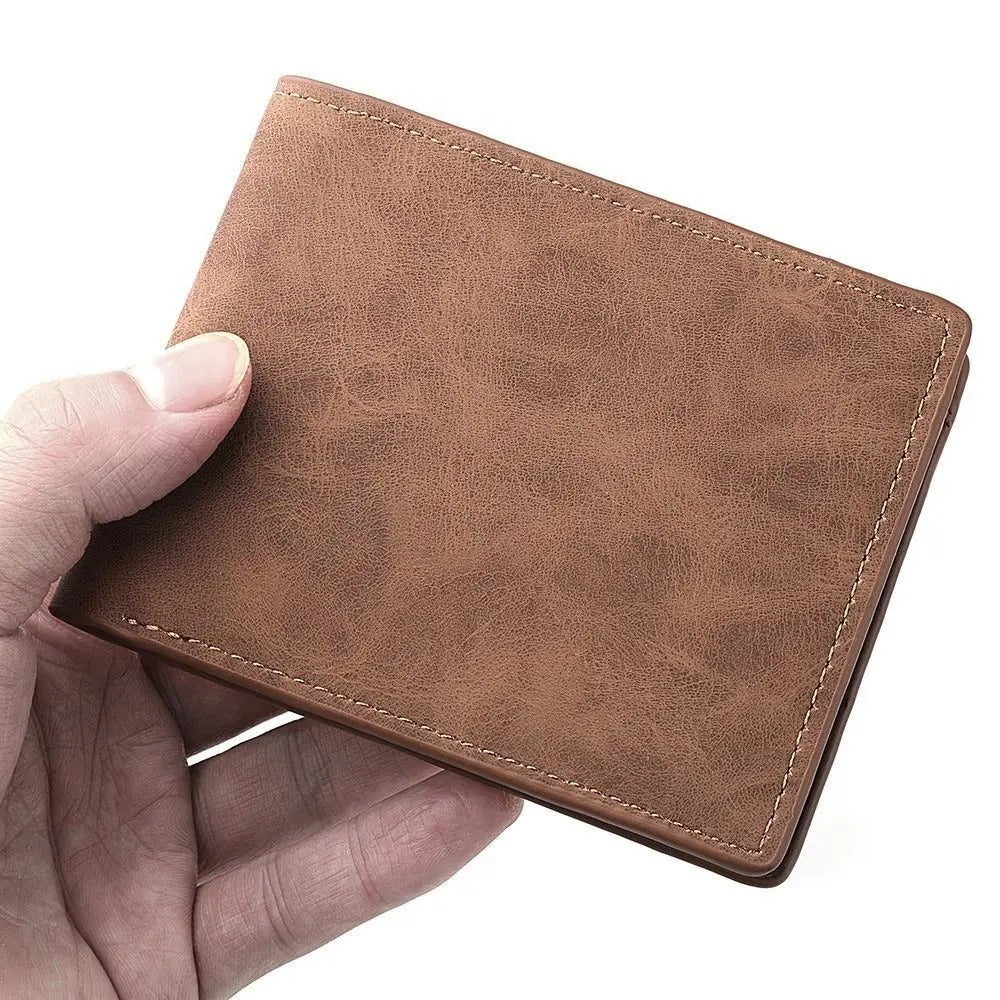 Men’s PU Leather Wallet with Coin Purse, Multi-Card Slots