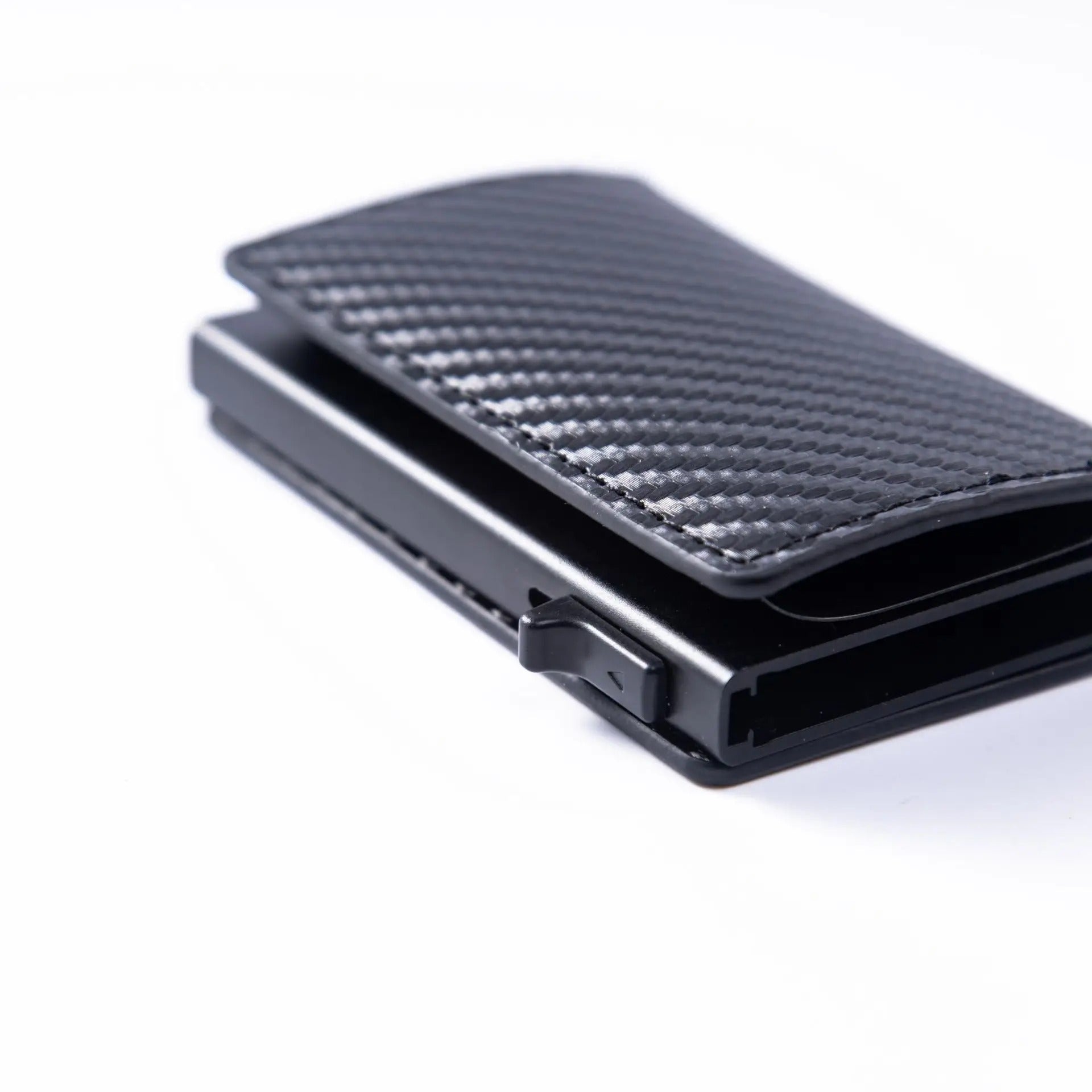 Slim RFID Carbon Fiber Wallet Men’s Metal Card Holder