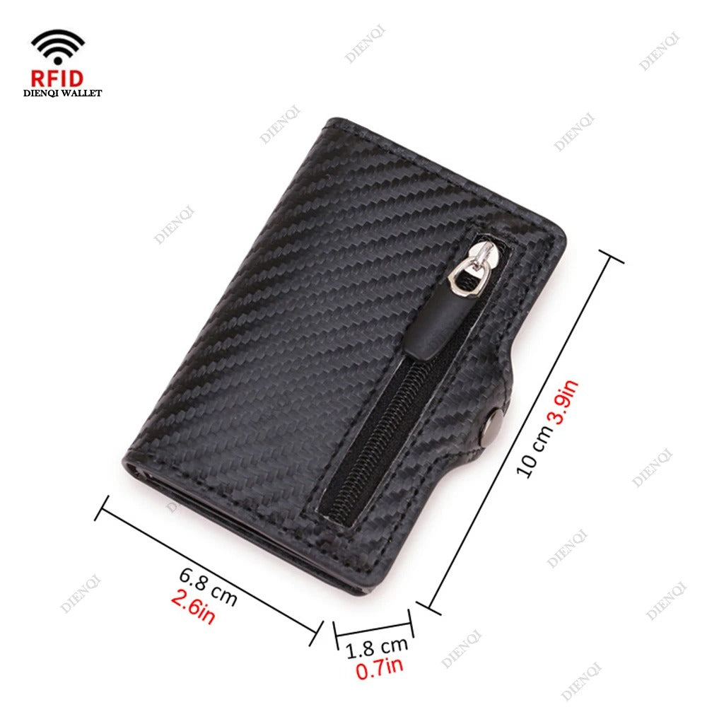 Slim RFID Wallet Men Women – Anti-Theft Card Holder
