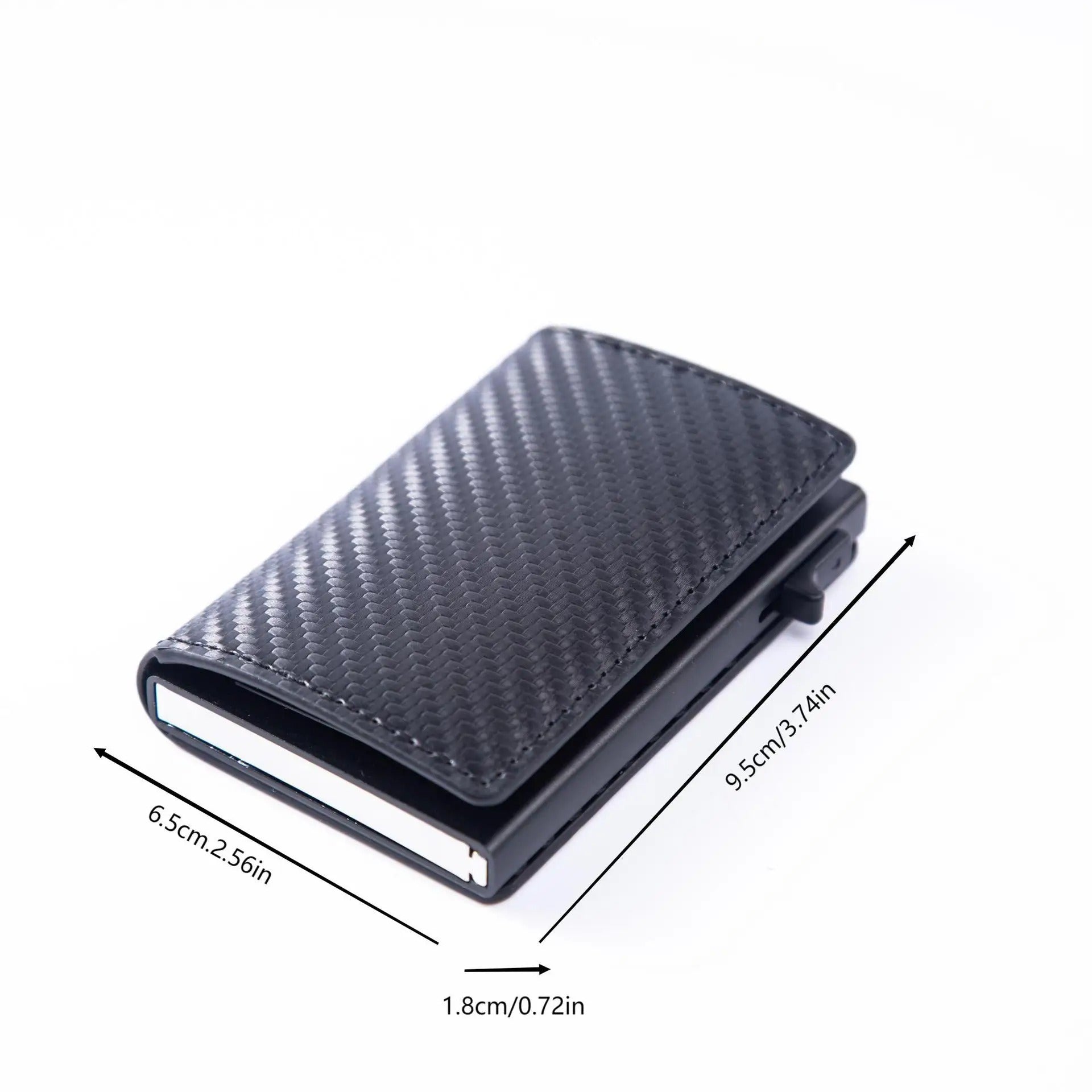 Slim RFID Carbon Fiber Wallet Men’s Metal Card Holder