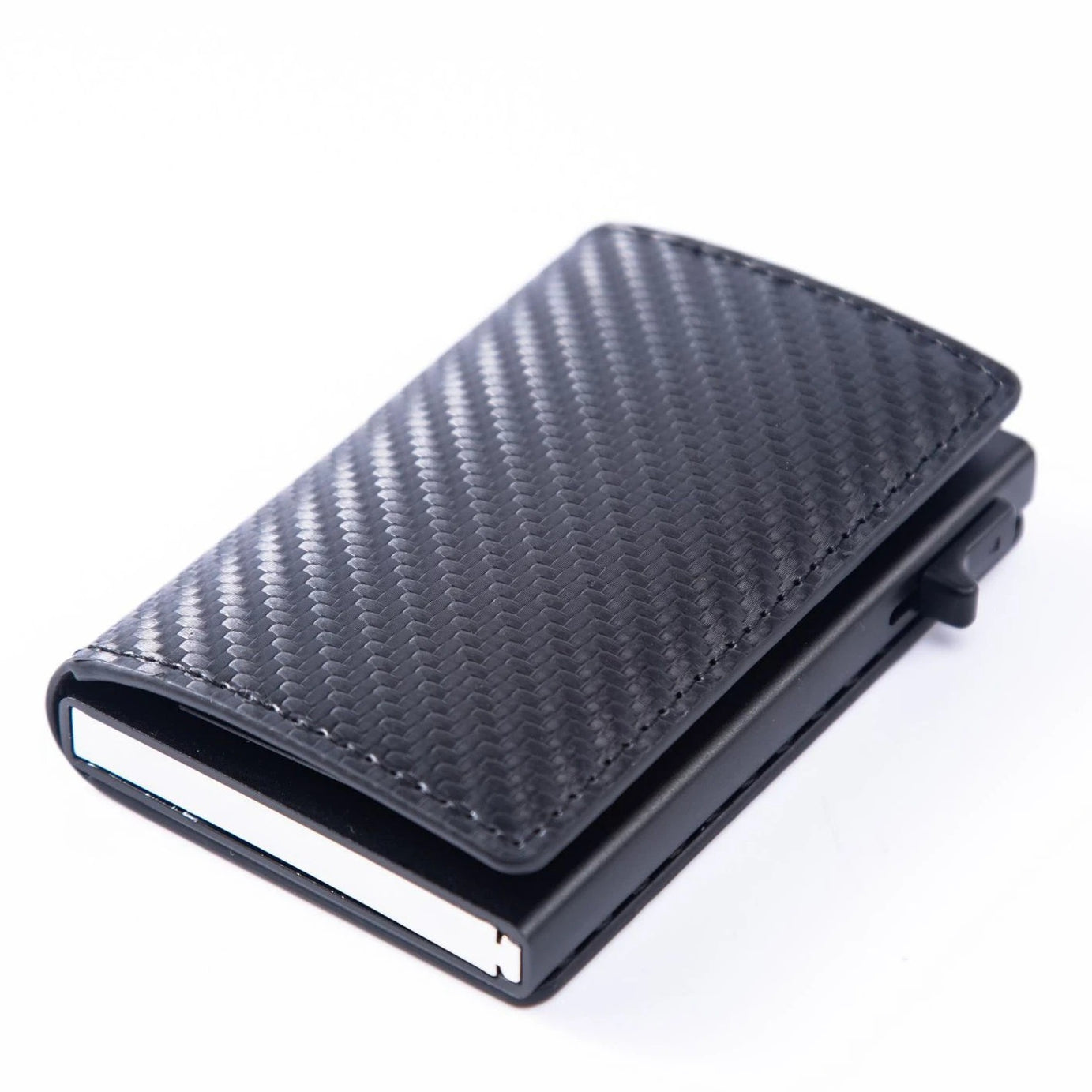Slim RFID Carbon Fiber Wallet Men’s Metal Card Holder