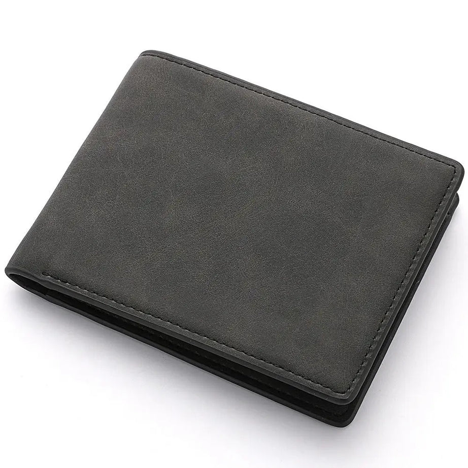 Men’s PU Leather Wallet with Coin Purse, Multi-Card Slots