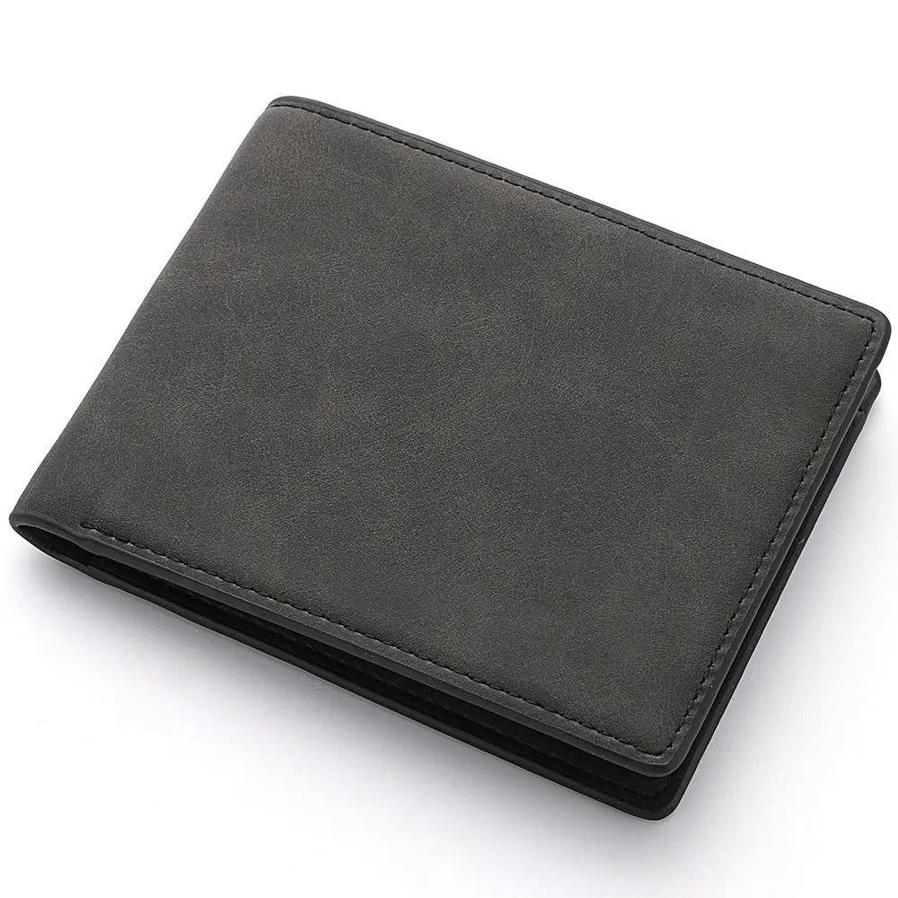 Men’s PU Leather Wallet with Coin Purse, Multi-Card Slots