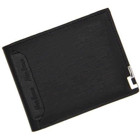 Men's PU Leather Wallet Slim Card Holder Bifold Purse