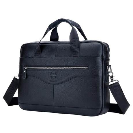 Men's Leather Laptop Bag – 14" Briefcase Messenger